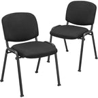 Ensemble de chaises de conférence pour salle de réunion avec cadre métallique et dossier rembourré