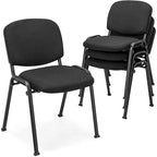 Ensemble de chaises de conférence pour salle de réunion avec cadre métallique et dossier rembourré