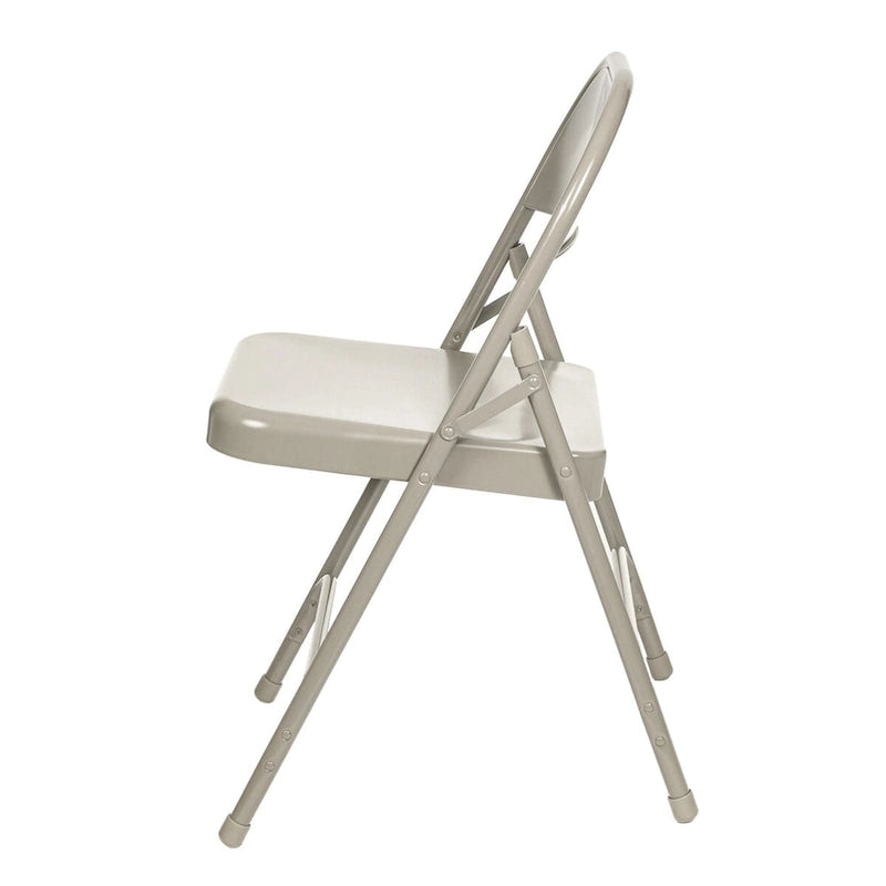 Metal Round-Backed Folding Chair, Pack of 4