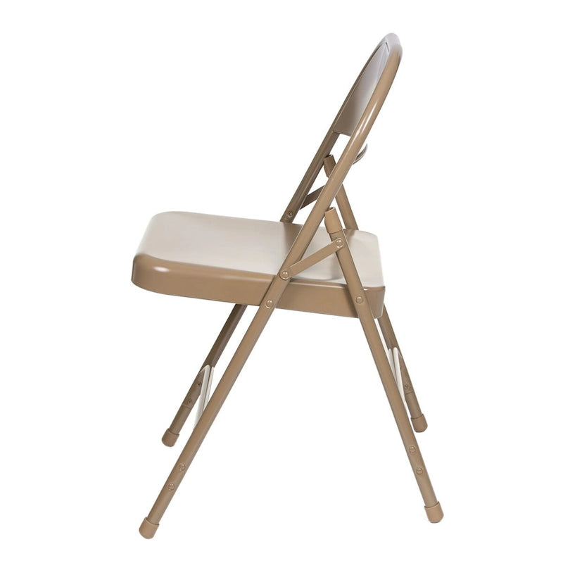 Metal Round-Backed Folding Chair, Pack of 4