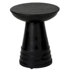 Table d’appoint ronde en bois massif de 16 po