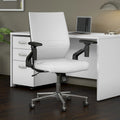 Mid Back Leather Office Chair