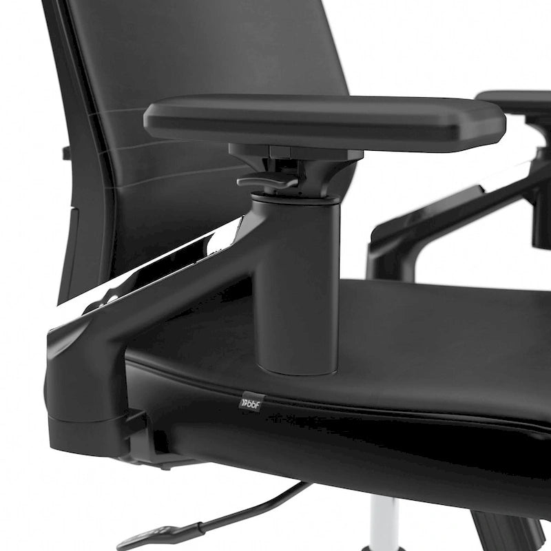 Mid Back Leather Office Chair