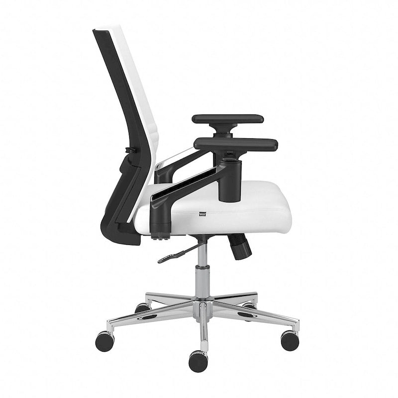 Mid Back Leather Office Chair