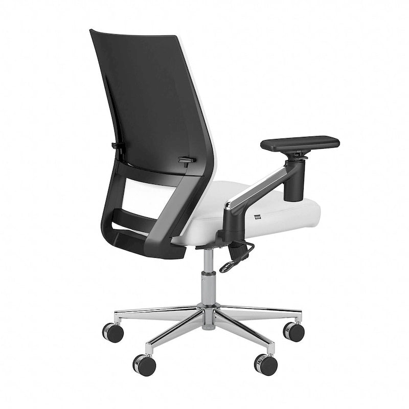Mid Back Leather Office Chair