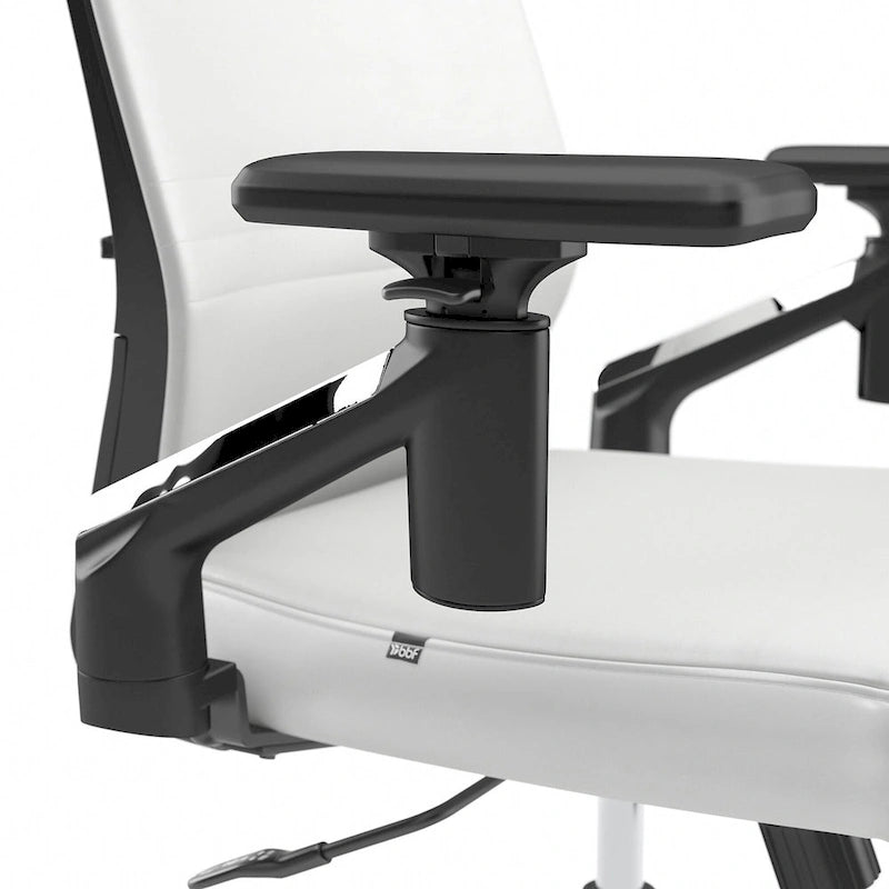 Mid Back Leather Office Chair