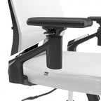 Fauteuil de bureau en cuir à dossier mi-haut