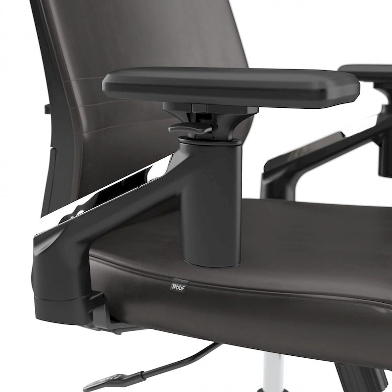 Mid Back Leather Office Chair